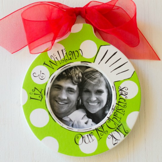Ornament  "Our 1st Christmas" Ring - Personalized