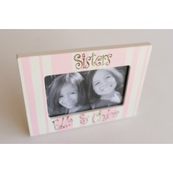 Small 4x6 or 5x7 Signature Stripes Soft Pink 